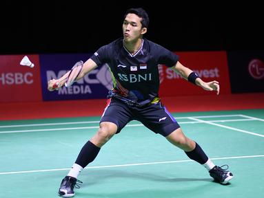 Indonesia meloloskan 2 wakilnya, Fajar Alfian/Muhammad Rian Ardianto dan Jonatan Christie di final Turnamen Bulu Tangkis Swiss Open 2022. Tiga wakil lainnya terhenti di semifinal usai dikalahkan lawan-lawannya di St Jakobshalle, Swiss, Sabtu (26/3/2022). (Humas PBSI)