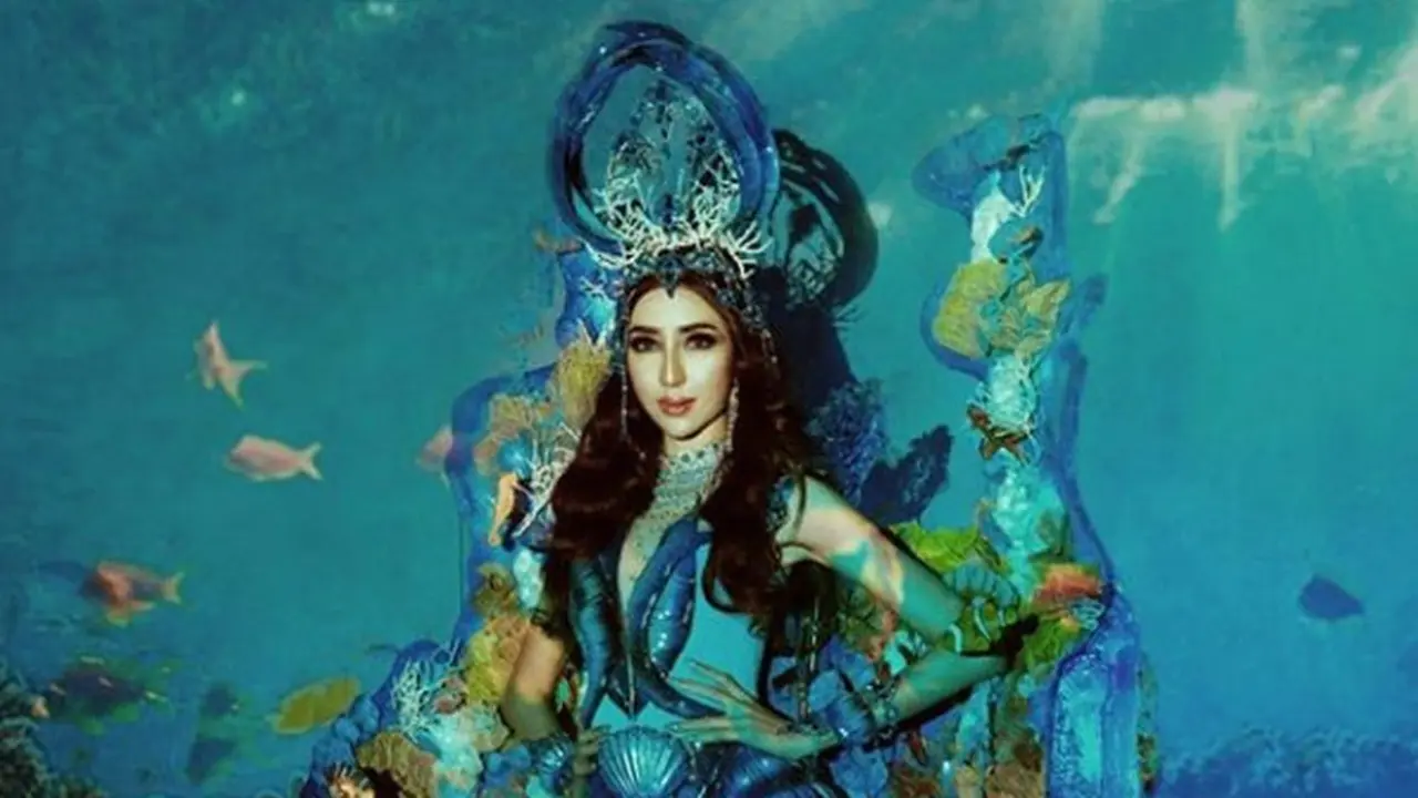 Busana Nasional Nadia Purwoko Terinspirasi dari Bawah Laut Lombok