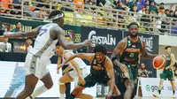 Bima Perkasa Jogja (BPJ) menelan kekalahan keduanya di Indonesian Basketball League (IBL) 2025 di GOR Pancasila UGM, Sleman, Jumat (17/1/2025) malam WIB. (Dok. BPJ)