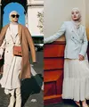Inspirasi busana hijab dari Dinda Hauw yang energik dalam setiap outfit. [Instagram/dindahw]