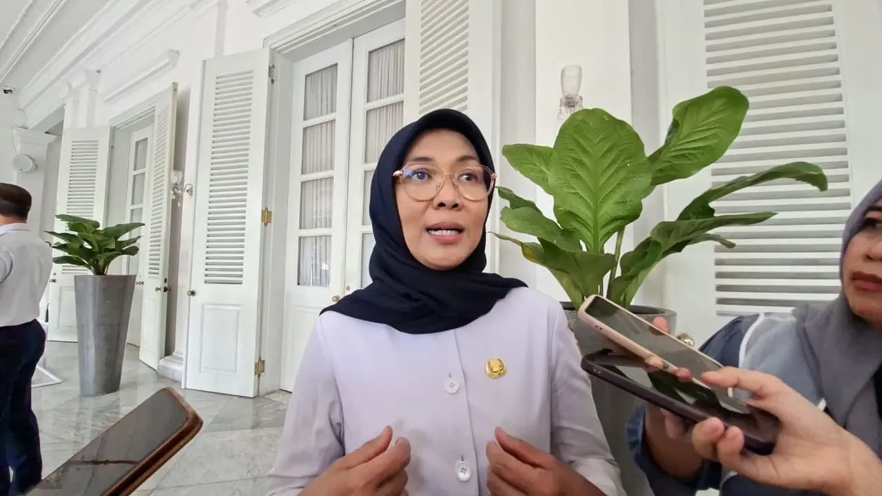 Kepala Dinas Kesehatan (Dinkes) DKI Jakarta, Ani Ruspitawati di Balai Kota DKI Jakarta, Rabu (8/10/2025).