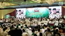 Suasana Multaqo Ulama, Habib dan Cendekiawan Muslim di Hotel Kartika Chandra, Jakarta, Jumat (3/5/2019). Pertemuan yang dihadiri 1500 alim ulama dan habib mengajak umat Islam menjaga stabilitas keamanan dan menghindari aksi inskontitusional pasca Pemilu 2019. (Liputan6.com/Johan Tallo)