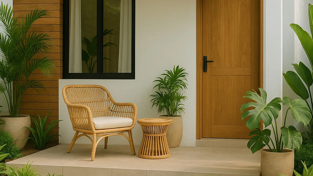 Model Teras Minimalis Modern 2025 untuk Rumah Subsidi (Image by ChatGPT)
