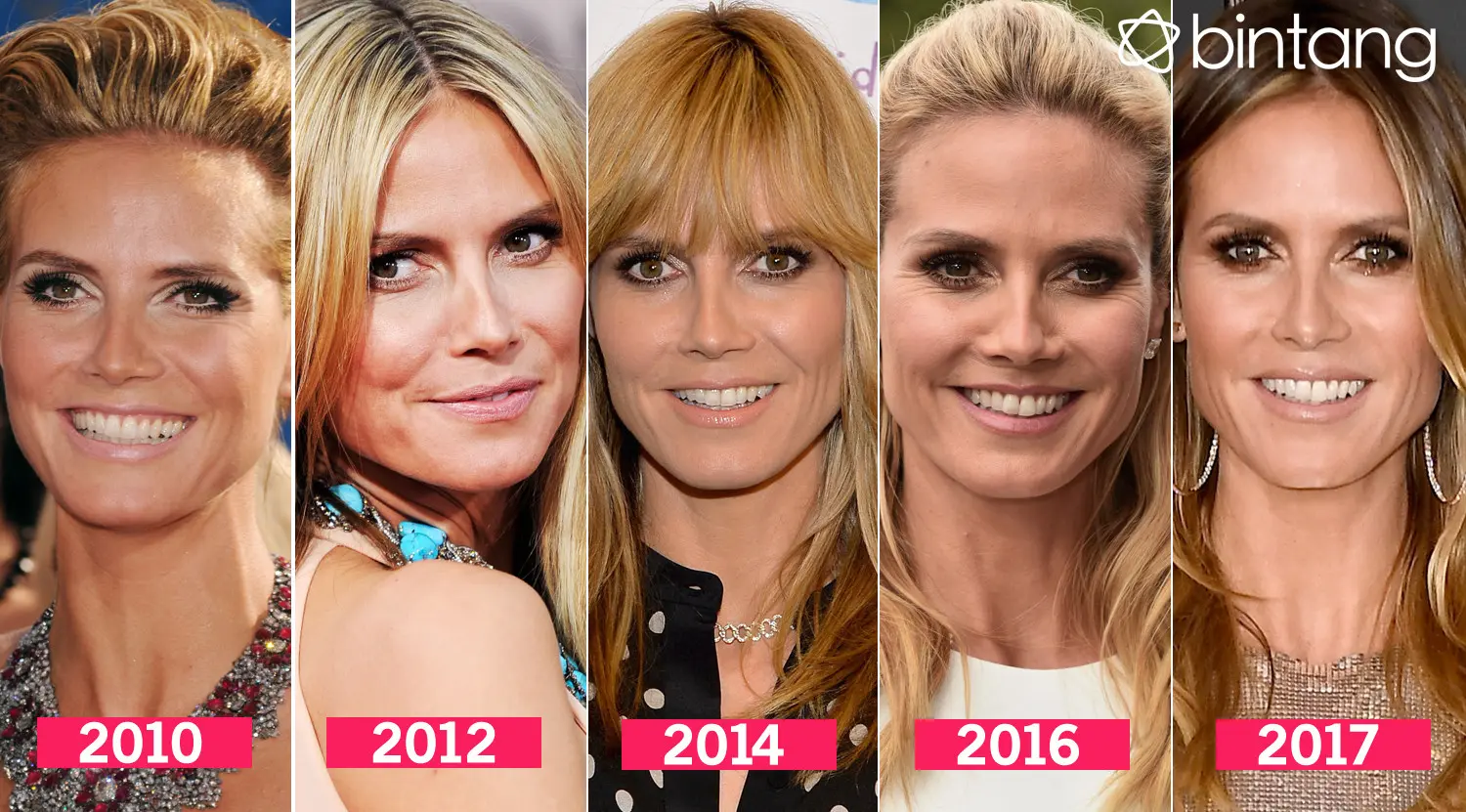 Metamorfosa Heidi Klum. (Desain: M. Iqbal Nurfajri/Bintang.com)