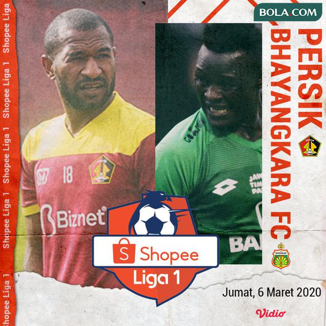 Persik Kediri Vs Bhayangkara FC - Duel Pemain