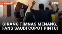 Timnas Arab Saudi Menang Lawan Argentina di Piala Dunia 2022, Fans Arab Copot Pintu