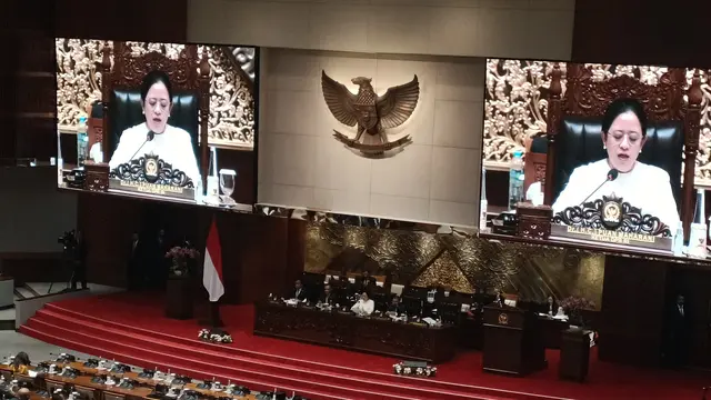 Dewan Perwakilan Rakyat (DPR) RI menggelar rapat paripurna ke-8 masa persidangan 1 tahun sidang 2024-2025, Senin (30/9) ( Alma Fikhasari/Merdeka.com)