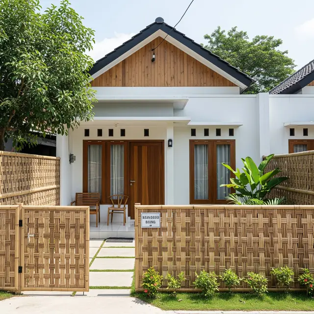 9 Model Pagar Bambu Natural Aesthetic untuk Halaman Rumah, Bikin Hunian Asri