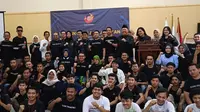 Relawan Kami Prabowo Banten, Akan Gaet Anak Muda Agar Memilih Prabowo Subianto Di Pilpres 2024 Mendatang. (Sabtu, 16/09/2023). (Yandhi Deslatama/Liputan6.com).