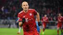 3. Arjen Robben – Di umur yang sudah 34 tahun membuat Robben kesulitan bermain konsisten. Terlebih lagi seringnya cedera kambuhan yang menerpa dirinya. Gaji yang besar membuat Munchen harus segera melepasnya. (AFP/Sven Hoppe)