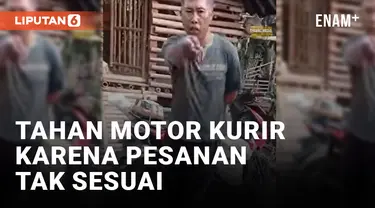 Kembali Terjadi, Paket Tak Sesuai Pesanan, Konsumen Tahan Motor Kurir