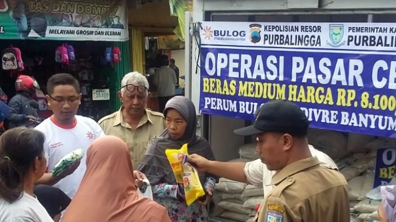 Ilustrasi operasi pasar. (Liputan6.com/Dinkominfo PBG/Muhamad Ridlo)