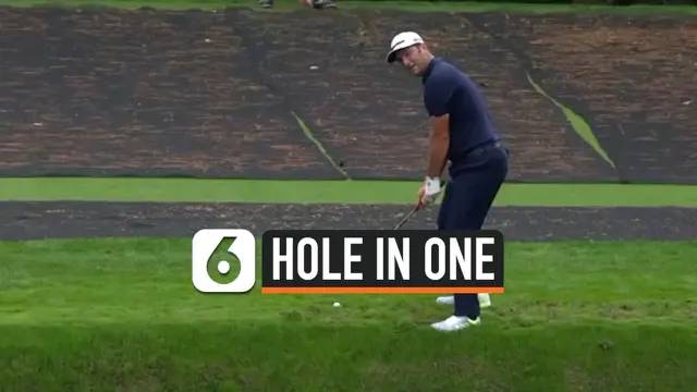 VIDEO: Viral, Pukulan Hole In One Sebrangi Danau Ala Jon Rahm
