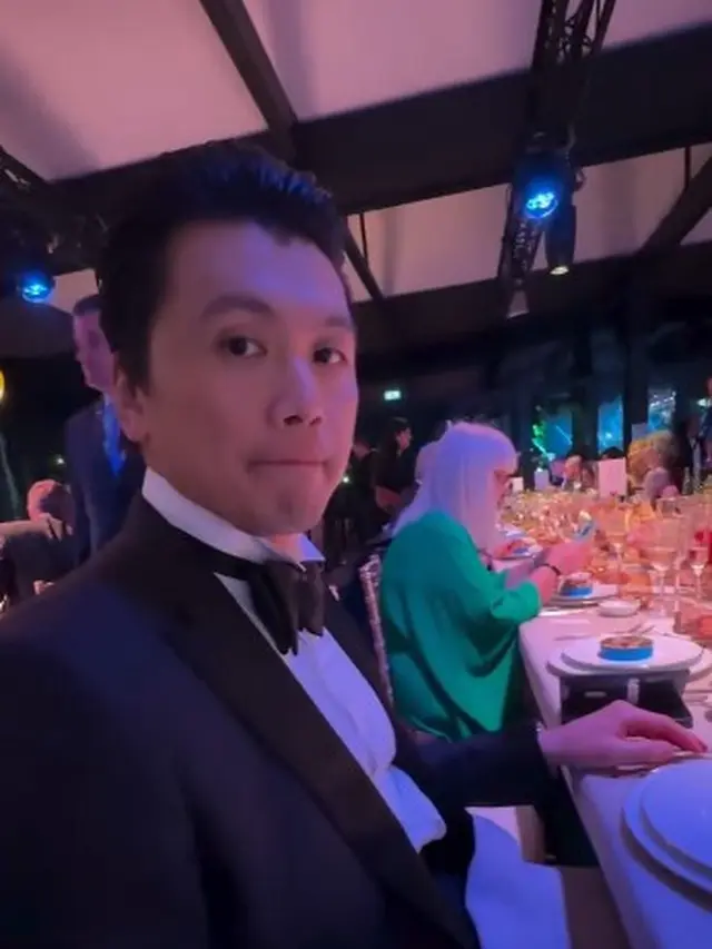 8 Potret Reino Barack Temani Syahrini di Cannes 2025