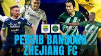AFC Champions League Two - Persib Bandung Vs Zhejiang FC - Duel Pemain (Bola.com/Adreanus Titus)