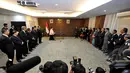 Suasana serah terima jabatan Dewan Pertimbangan Presiden di Kantor Wantimpres Jakarta, Selasa (3/2/2015). (Liputan6.com/Faizal Fanani)