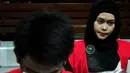 Ahmad Imam Al Hafitd dan Assyifa Ramadhani adalah terdakwa atas kasus pembunuhan Ade Sara Angelina Suroto, Jakarta, Selasa (28/10/2014). (Liputan6.com/Johan Tallo)