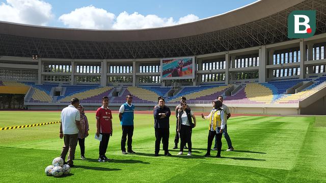 Foto: Tour de Stadium Erick Thohir ke Stadion Manahan, Layak Jadi Venue Final dan Penutupan Piala Dunia U-20 2023