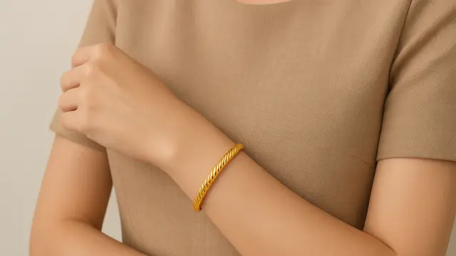 Model Gelang Emas 24 Karat 5 Gram yang Paling Hits Tahun Ini/Ilustrasi gambar AI