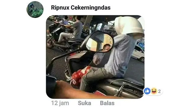 Motor bawa barang (Sumber: Instagram/recehtapisayang)