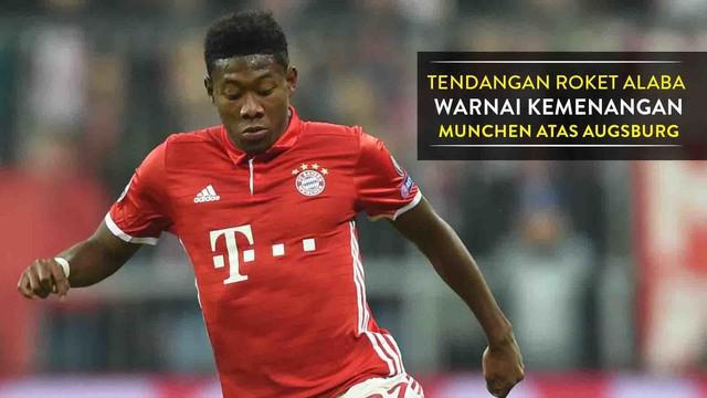 Video gol spektakuler David Alaba saat Bayern Munich mengalahkan Augsburg 3-1 di DFB Pokal, Kamis (27/10/2016) dinihari WIB