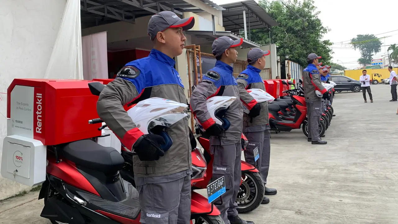 Elektrifikasi armada sepeda motor Rentokil
