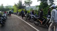 Daerah Perbatasan Cisewu Garut dan Pangalengan sudah bisa dilalui pengguna jalan dari kedua arah (Liputan6.com/Jayadi Supriadin)