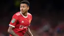 Jesse Lingard - Pemain manchester United ini juga gagal menembus skuad Tiga Singa untuk Kualifikasi Piala Dunia 2022. Pelatih Inggris, Gareth Southgate, beralasan karena sang pemain hanya berstatus sebagai pemain pengganti di klubnya. (AFP/Oli Scarff)