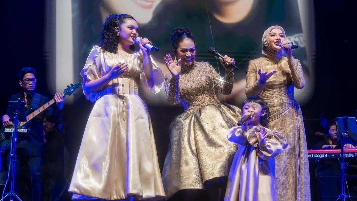 Momen Aurel, Ameena dan Kris Dayanti di Satu Panggung, 3 Generasi Tampil Kompak