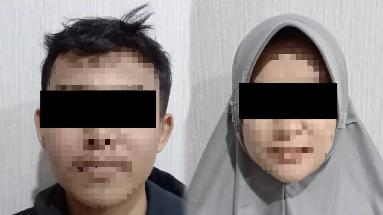 BA (20) dan SS (20), sepasang kekasih di Lebak, Banten, yang diduga tega menghabisi nyawa bayinya. Usai dibunuh, jasad bayinya dikubur di tengah kebun. (Nur Habibie/Merdeka.com)