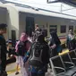 Suasana arus balik Lebaran 2019 di Stasiun Senen. (Nanda Perdana Putra)