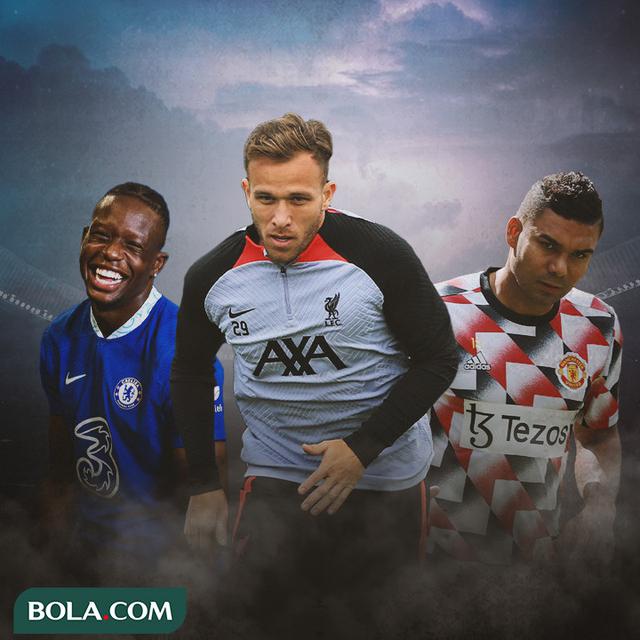 Ilustrasi - Denis Zakaria, Arthur Melo, Casemiro