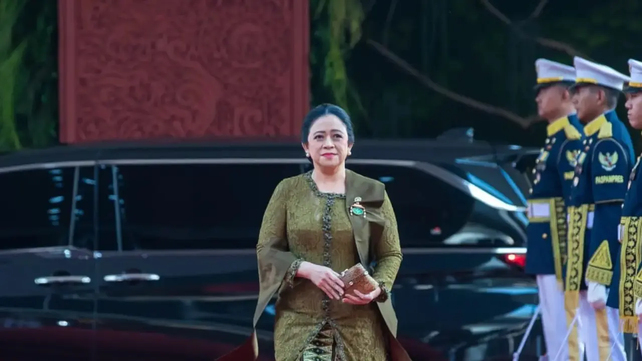 Puan Maharani Tampil Memikat Berkebaya Hijau Olive di Sidang Tahunan MPR 2026