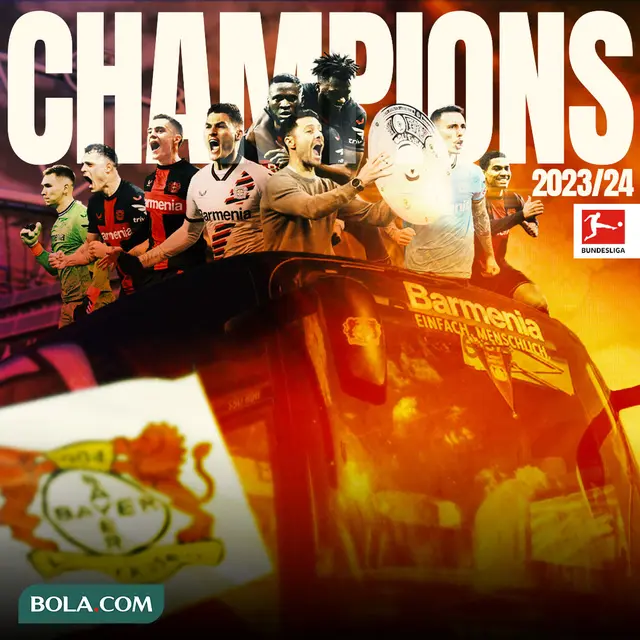 Bundesliga - Ilustrasi Bayer Leverkusen Juara Bundesliga Musim 2023/2024