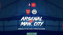 Piala FA - Arsenal Vs Manchester City (Bola.com/Adreanus Titus)
