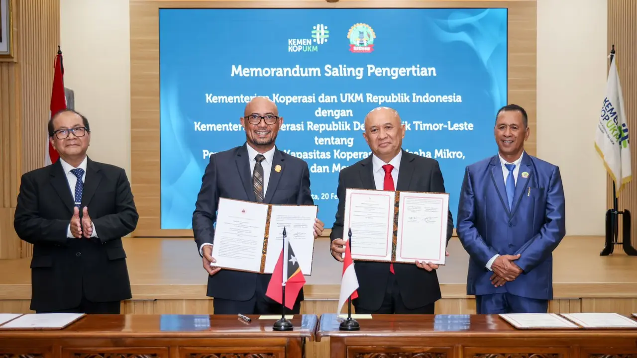 Kerja sama KemenkKopUMKM dan Kementerian Koperasi Republik Demokratik Timor Leste. (Foto: Istimewa)