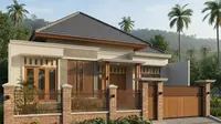 7 Model Rumah Sederhana Tapi Mewah dengan Pagar Bata Ekspos 2025 yang Cocok untuk Tinggal di Desa (Foto: Gemini AI)