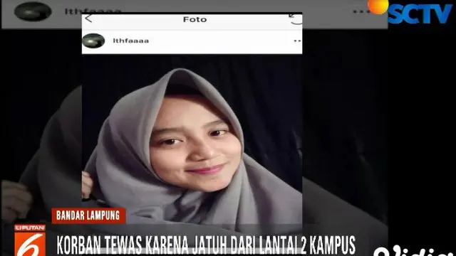 Oleh pihak kampus, jenazah korban langsung dipulangkan ke rumah duka di Lampung Barat.