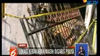 Selasa pagi, sejumlah petugas dari PLN berusaha mengamankan jaringan kabel yang terpasang di lokasi kebakaran.