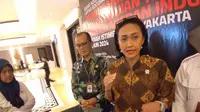 Wamen P2MI, Christina Aryani, menyebut pemberangkatan PMI unprosedural lewat YIA berpotensi terus meningkat. (Kukuh Setyono)
