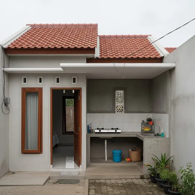 9 Inspirasi Rumah 6x8 2 Kamar di Lahan Sempit Kampung, Desain Minimalis Hemat Biaya