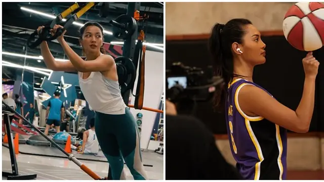 8 Gaya Sporty Hesti Purwadinata dan Erika Carlina, Menang Tepok Bulu Lawan Raisa-Anya