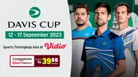 Link Siaran Langsung Davis Cup, 12-17 September 2023. (Dok. Vidio)