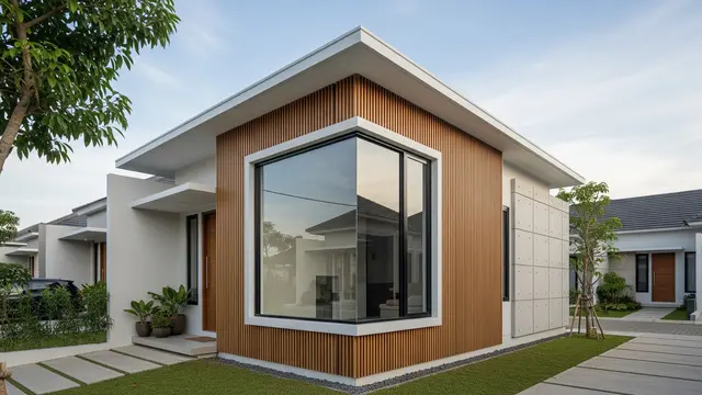 Model Rumah Mungil tapi Punya Jendela Besar