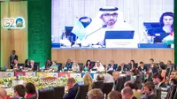 President-Designate atau presiden yang ditunjuk untuk ajang KTT Iklim COP28, Dr. Sultan Al Jaber, dalam pertemuan Pertemuan Tingkat Menteri G20 tentang Iklim Berkelanjutan di Chennai, India pada Kamis (27/7/2023). (Dok: COP28 Official)