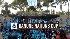 Final Dunia Danone Nations Cup resmi dibuka, Rabu (9/10/2019) sore waktu setempat di Barcelona, Spanyol. Acara ini dihadiri oleh semua pemain-pemain U-12 yang ikut serta.