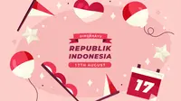 Ilustrasi HUT RI, Kemerdekaan Indonesia, 17 Agustus. (Image by freepik)