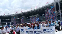 Relawan Gajah Gibran Beri Ucapan Selamat Setelah Unggul Versi Quick Count Pilpres 2024