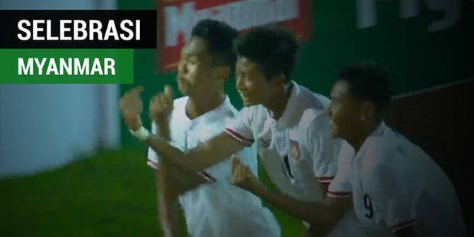 VIDEO: Selebrasi Unik Myanmar pada Laga Vs Timnas Indonesia U-19