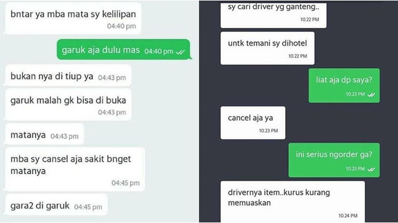 7 Chat Batalkan Pesanan Ojek Online Ini Bikin Ngakak
